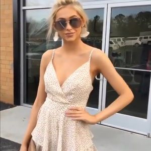 Strong Feelings Cream Print Romper